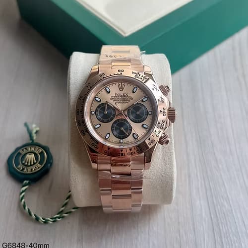 ROLEX DAYTONA ROSE/PRETO 40MM