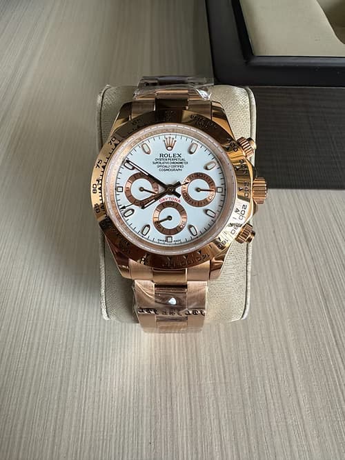 ROLEX DAYTONA ROSE/BRANCO 40MM